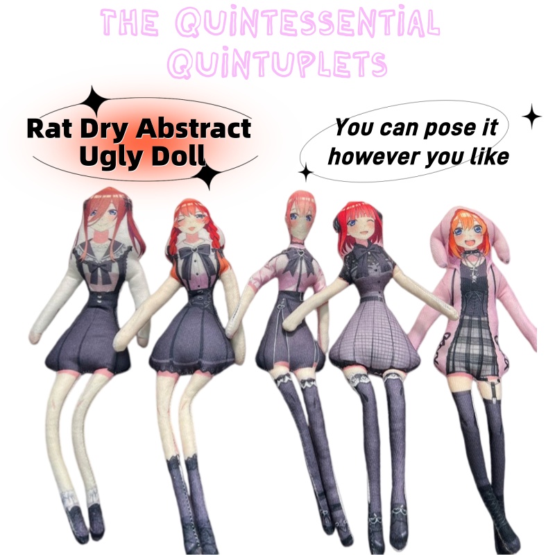 Quintuplets Anime Cosplay - Мультяшные аниме-фигурки «Пять близнецов»: Накано Ичика,