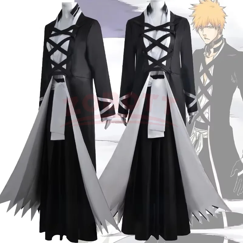 Anime Cosplay Bleach - Костюм для косплея Курасаки Ичиго из