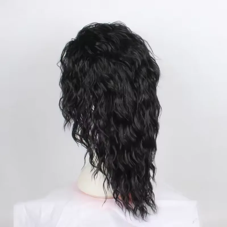 Anime Cosplay Long Black Hair - Парик для косплея Майкла Джексона или