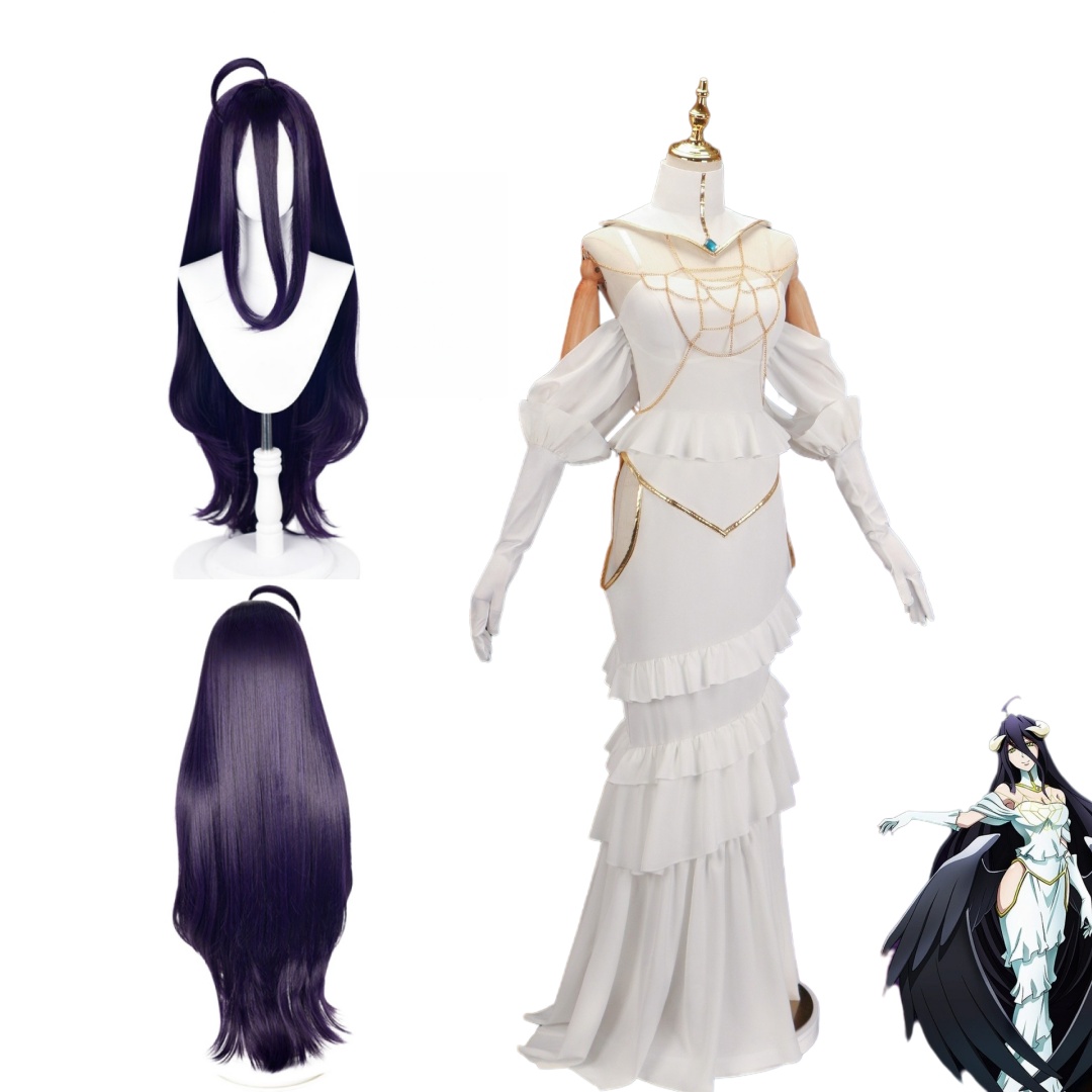 Anime Cosplay Albedo - Костюм для косплея Overlord Arubedo Pure-White