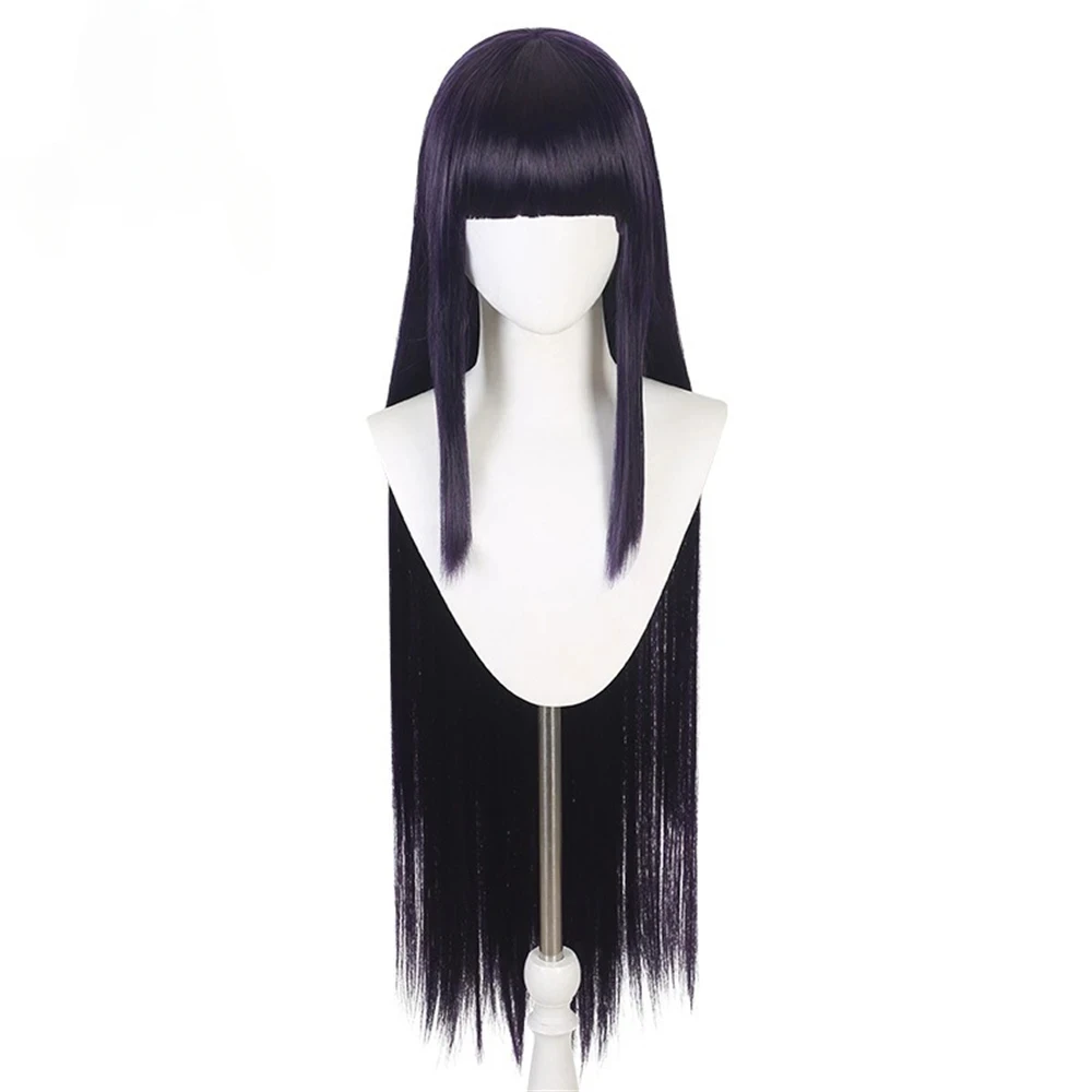 Anime Cosplay Long Black Hair - Синтетический парик для косплея Inu x