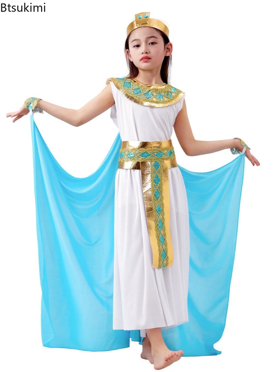 Egypt Cosplay Anime - Детский костюм Клеопатры для Хэллоуина, костюм