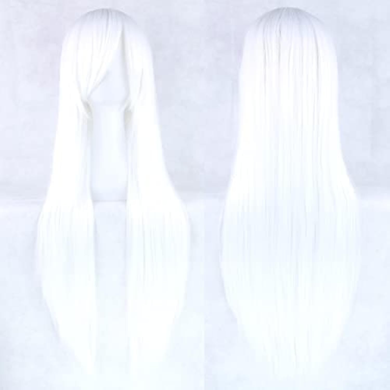 Cosplay Anime White Hair - 80 см длинные прямые парики из