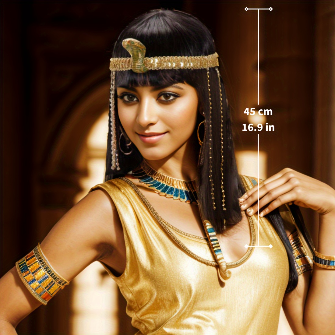 Черный прямой синтетический па – обзор и цена Egypt Cosplay Anime