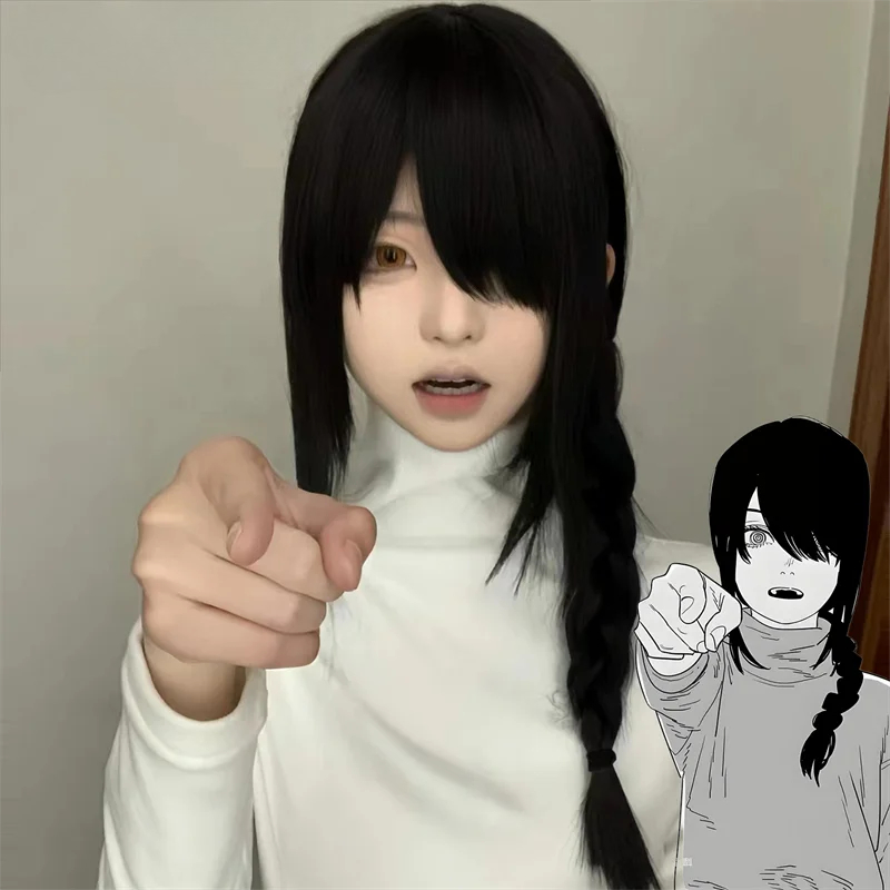 Аниме Бензопила Человек Нейuta – обзор и цена Anime Cosplay Long Black Hair