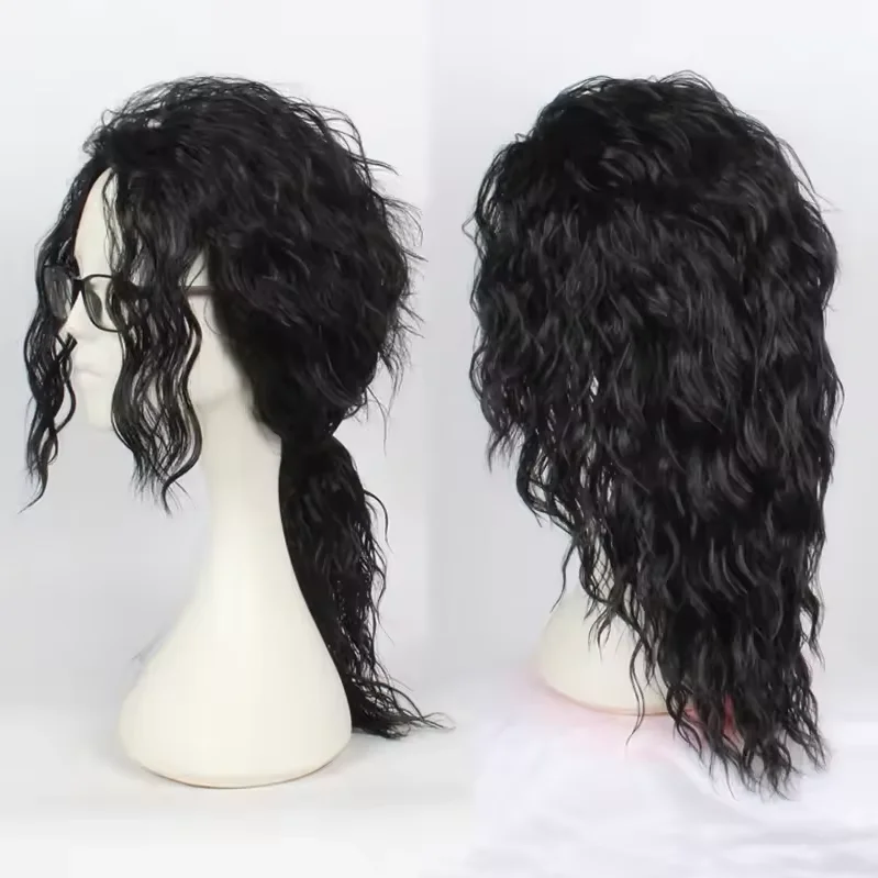 Парик для косплея Майкла Джекс – обзор и цена Anime Cosplay Long Black Hair