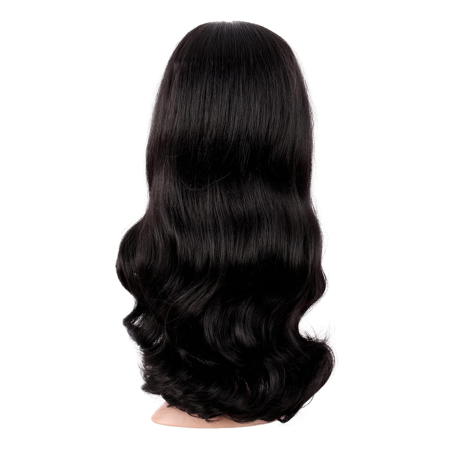 Длинный кудрявый парик с центр – обзор и цена Anime Cosplay Long Black Hair