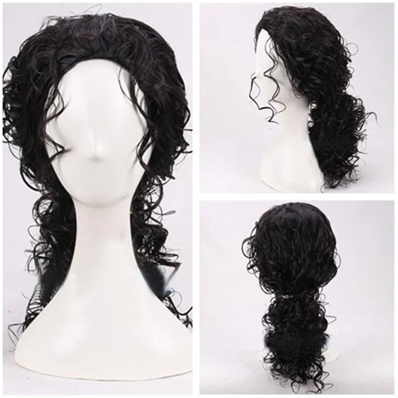 Парик для косплея Майкла Джекс – обзор и цена Anime Cosplay Long Black Hair