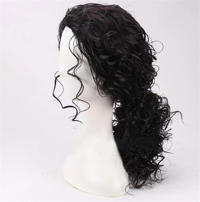Парик для косплея Майкла Джекс – обзор и цена Anime Cosplay Long Black Hair
