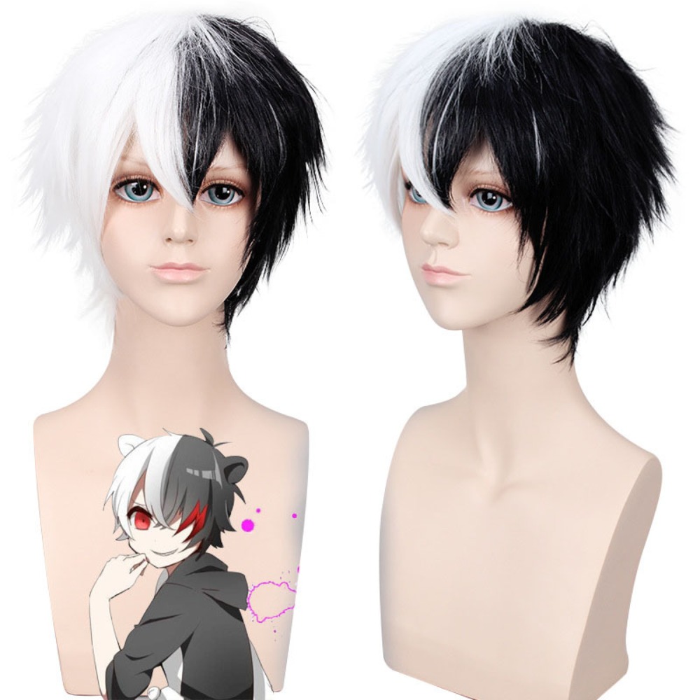 Danganronpa V3 Набор париков д – обзор и цена Cosplay Anime White Hair
