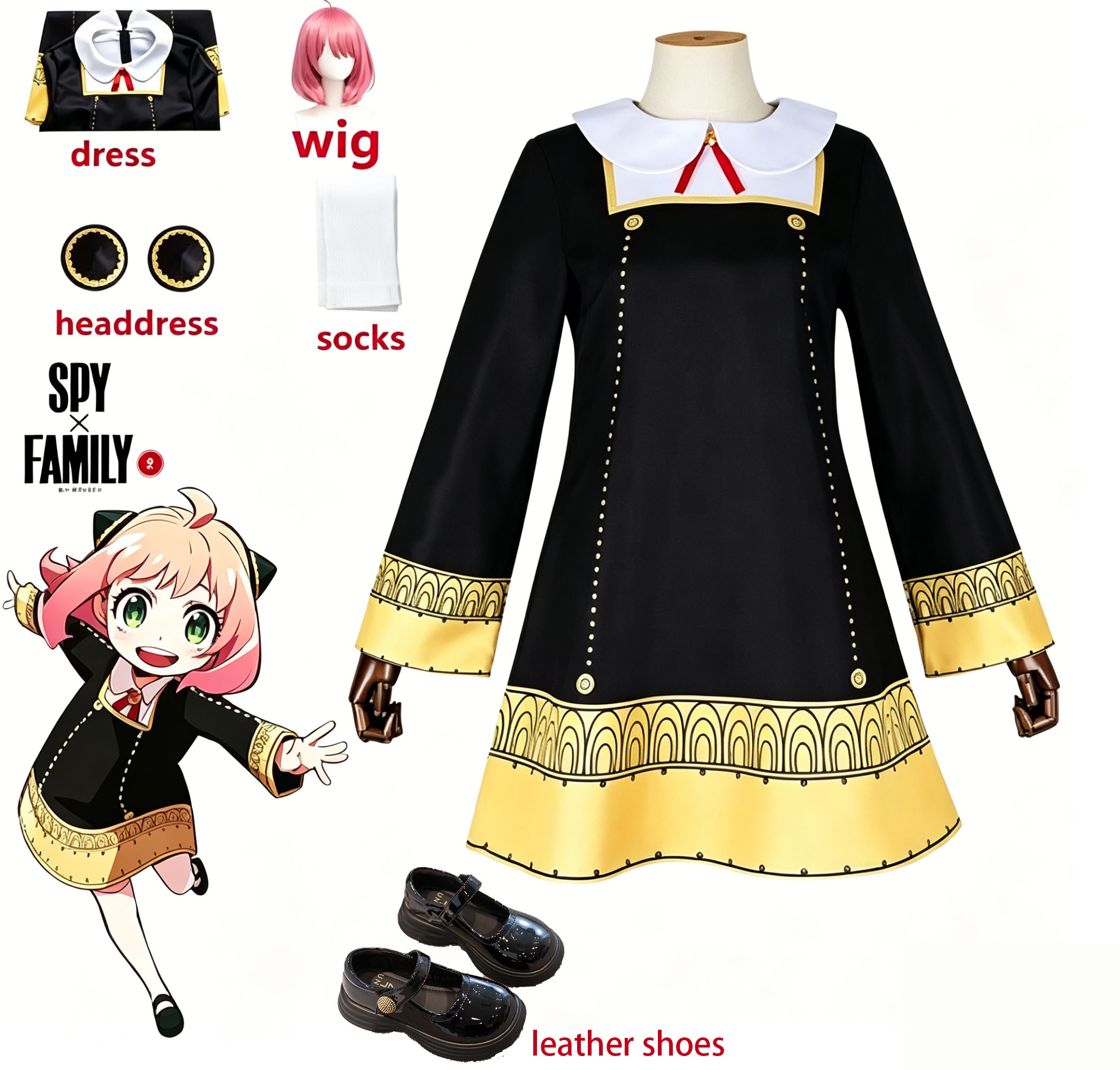 Костюм для косплея Ани Форджер – обзор и цена Spy Family Outfit